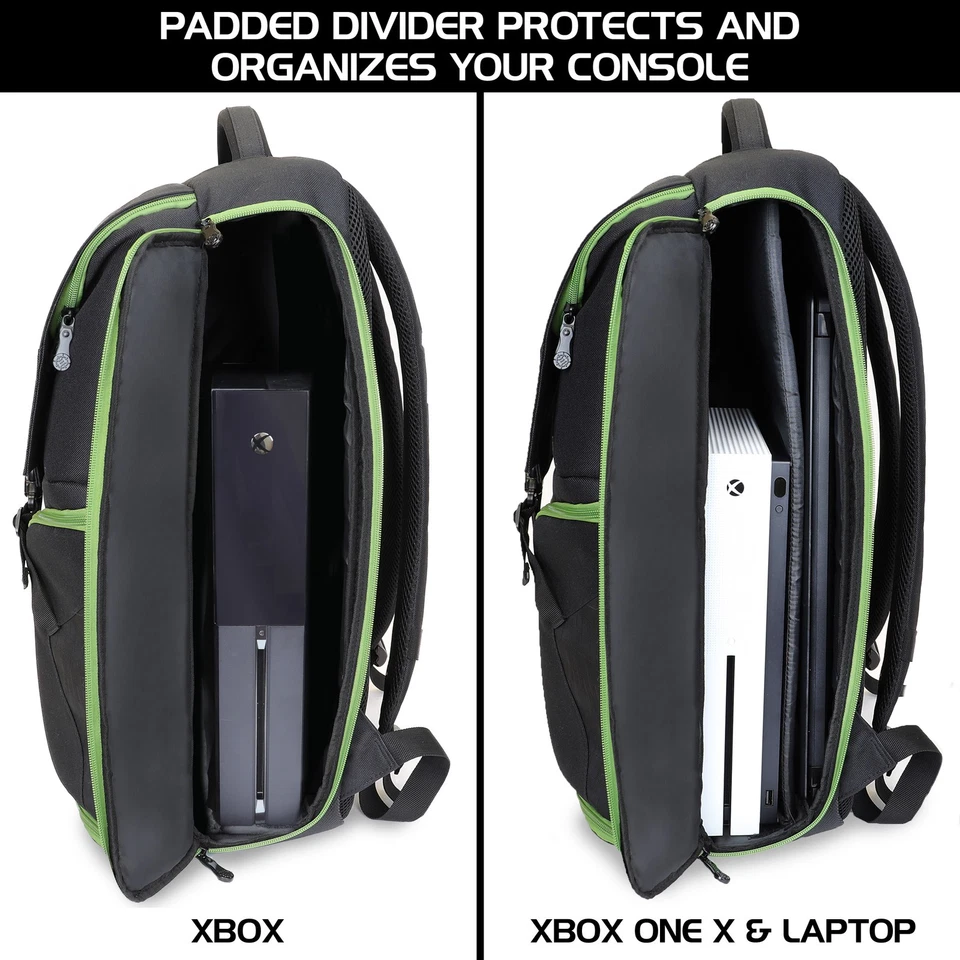 Mochila para consola de juegos ENHANCE - Compatible con Xbox One X, One S Foto 3 de 4