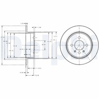 2X Delphi Bremsscheibe BG2202 FüR BMW E30 E21 3Er Touring 316 Ecotronic Baur 318
