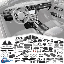 ⭕Carbon Fiber Car Decor Cover Trim Accessories Full Kit for Ford Mustang 2015-17