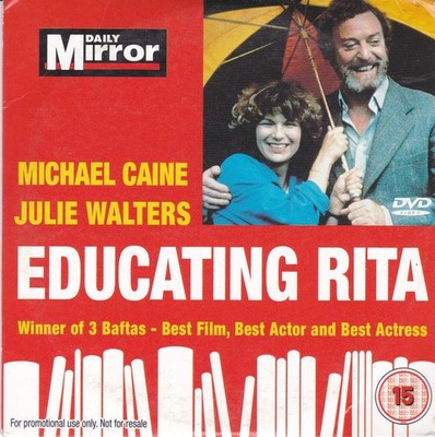 EDUCATING RITA ( DAILY MIRROR Newspaper DVD ) Michael Caine , Julie Walters