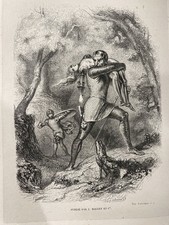 ARIOSte – Roland Furieux – Édition illustrée 1844 – Reliure ancienne