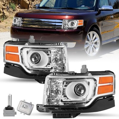 HID Headlight for 2009-2012 Flex Chrome Housing Both Sides with Bulbs