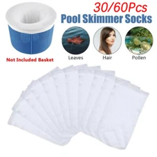 30-60Pcs Pool Skimmer Socks Filter Replacement Savers for Basket Swimming Pool