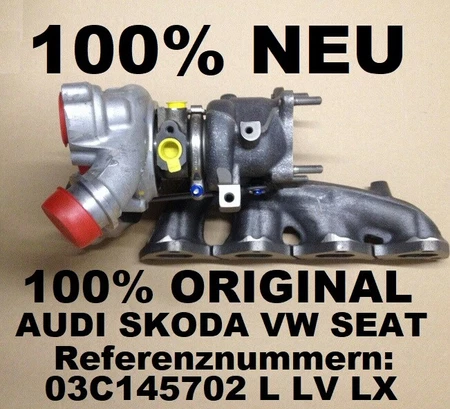 Turbolader SKODA SUPERB 1.4 TSI (3T4)