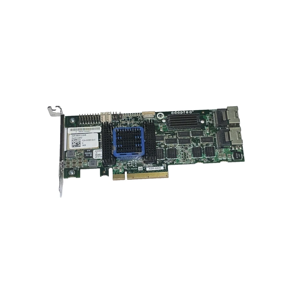 Adaptec ASR-6805 512MB SAS , SATA Raid Controller Low Profile inkl. 2x Kabel - Bild 2 von 4
