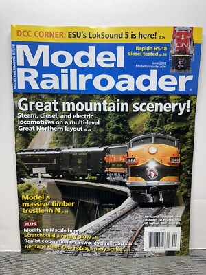 Model Railroader Magazine June 2020 - Great Mountain Scenery