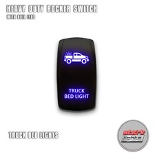 Interruptor basculante LED láser azul 5 pines luz doble 20A 12V encendido apagado - luz de caja de camión