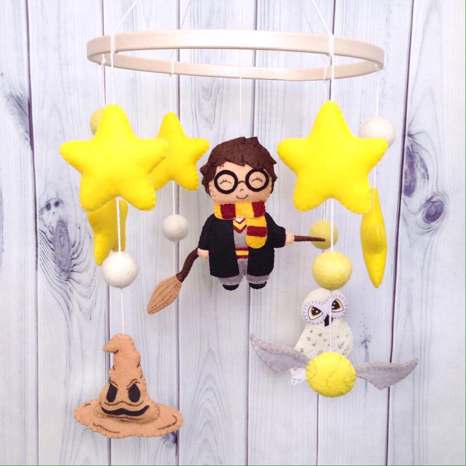 Juguete De Actividad Harry Potter Para Bebé Con Clip, Escoba Arrugada Y Búho Chirriante, Sensorial, Apto Desde El Nacimiento, Para Cochecito O Silla De Coche