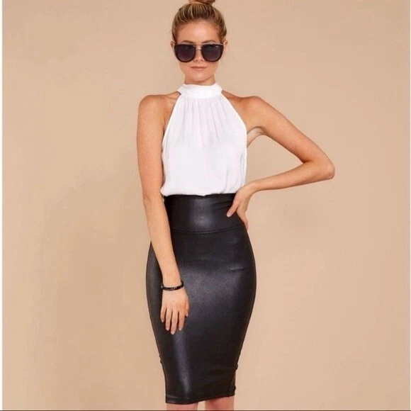 Black pencil skirt 2025 outfit ebay
