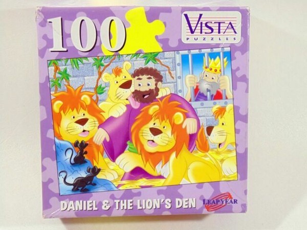 Vista Puzzles Daniel In The Lions Den Jigsaw Puzzle 100 Pcs 11 X 8 