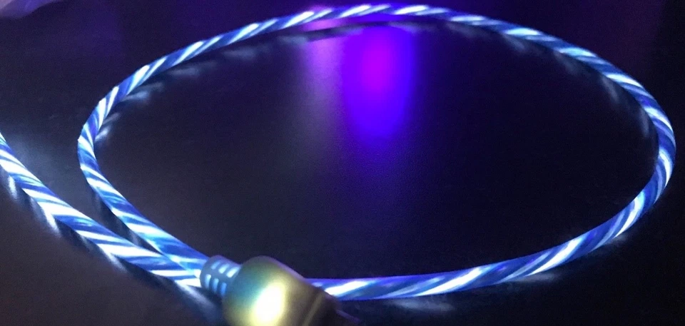 FLOW LIGHT-UP 3FT LED el data/sync USB charger cable FOR MICRO USB ANDROID PHONE - Image 4 of 4