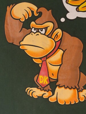 Donkey Kong Vintage Y2K Delta Super Nintendo Video Game Gamer T
