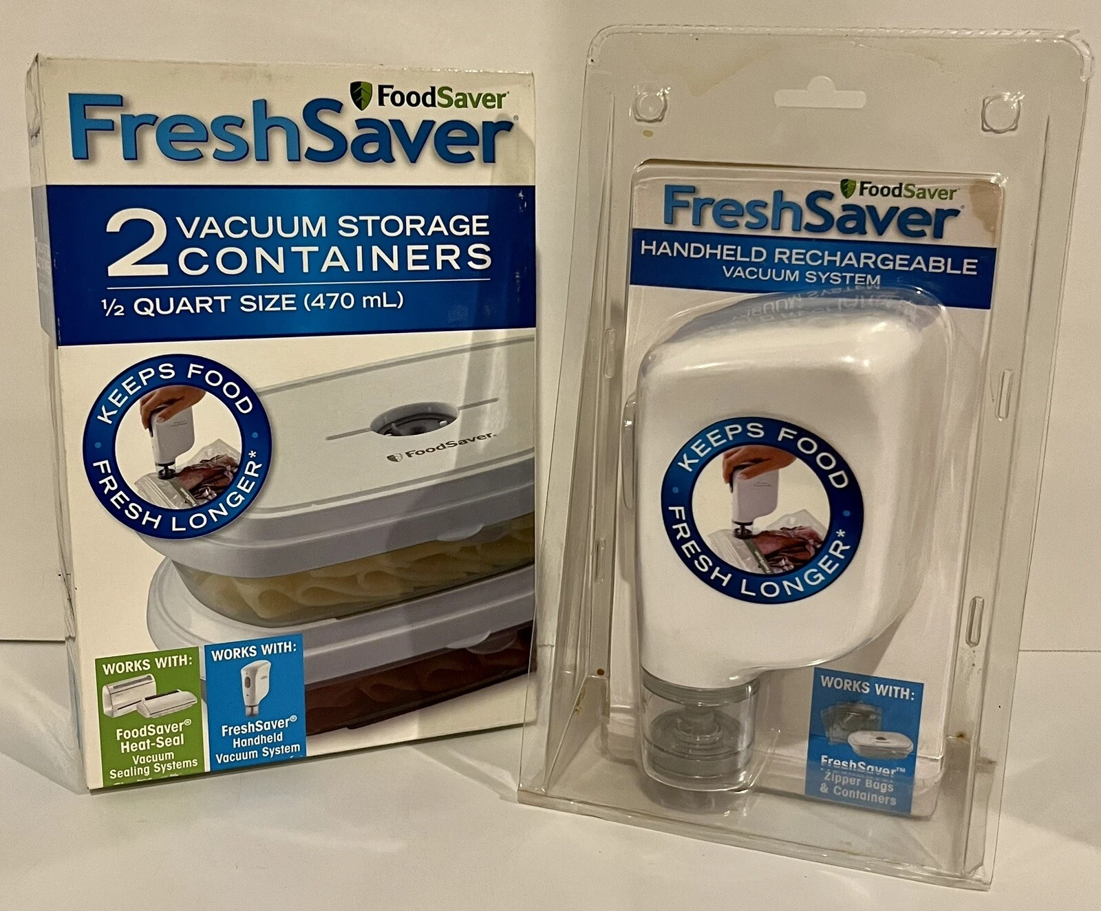 FoodSaver FreshSaver Rechargeable - NEW with 2 Storage Containers