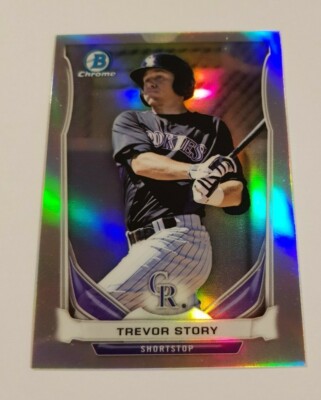 2014 Bowman Chrome - ''Trevor Story - Colorado Rockies'' - Basiskarte