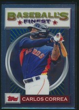 2020 Topps Baseball's Finest Flashbacks #20 Carlos Correa Houston Astros