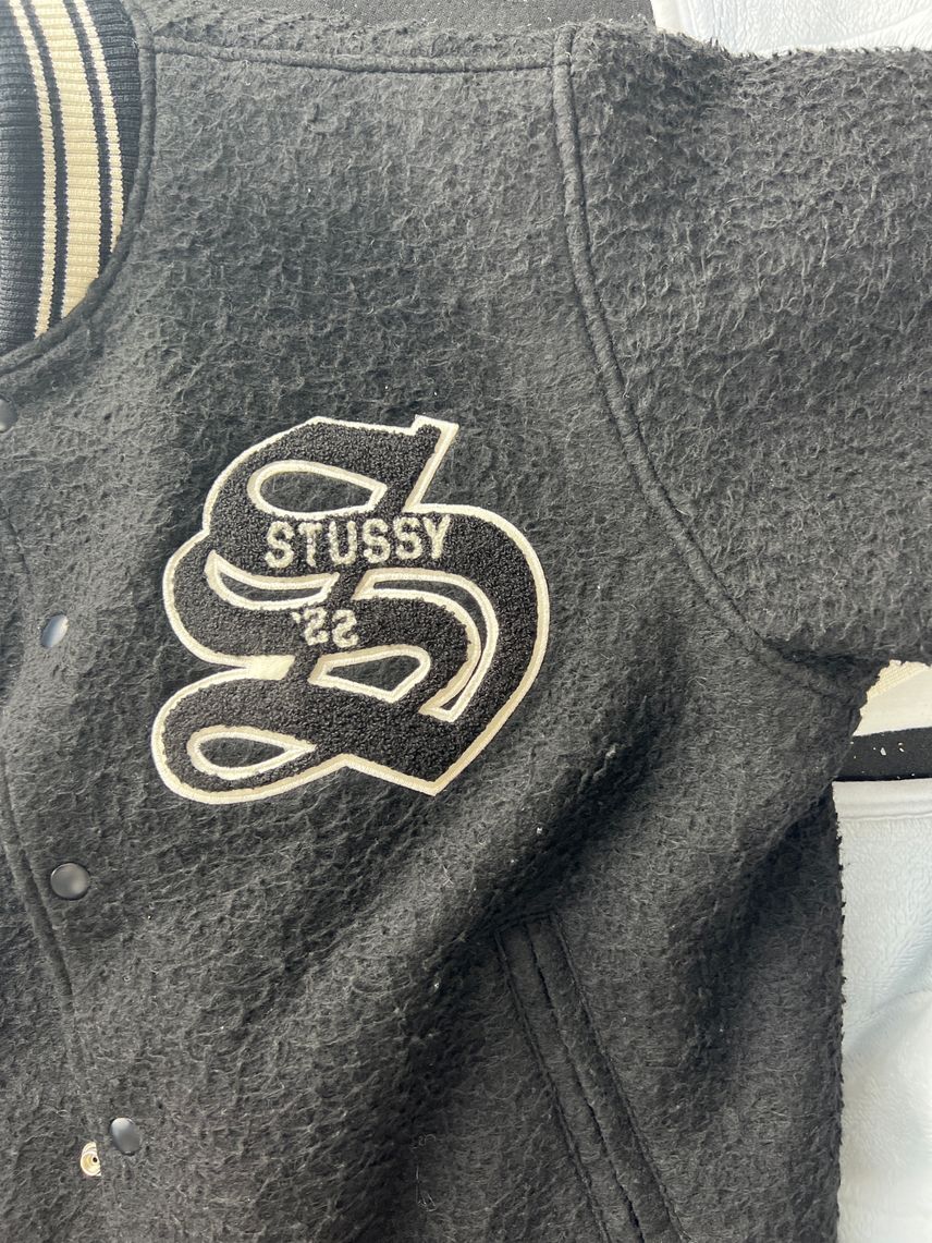 Stussy Casentino Wool Varsity Jacket Black | eBay Stussy Casentino Wool Varsity Jacket Black | eBay