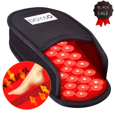 DGYAO Red Light Infrared Therapy Device Slipper For Foot Arthritis Pain Relief
