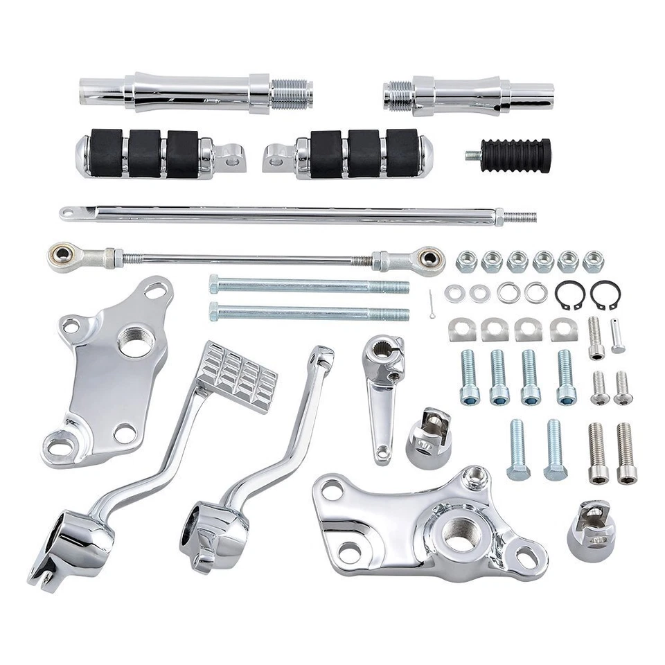 Chrome Billet Forward Controls Foot Pegs for Harley Sportster 883 1200 1991-2003 - Image 3 of 4