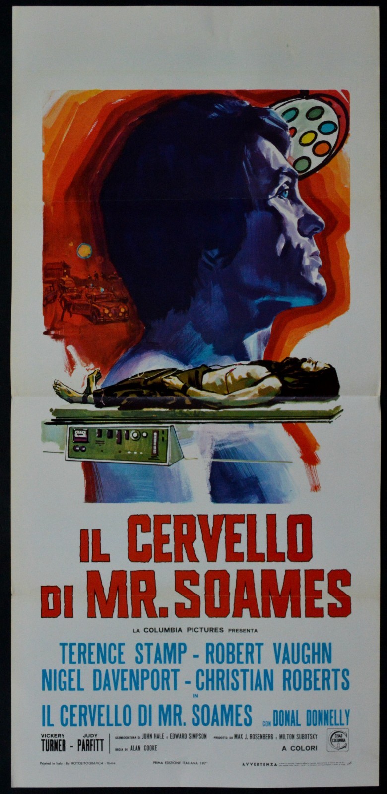 Locandina originale film Il cervello di Mr. Soames (1970) - Regia di Alan Cooke