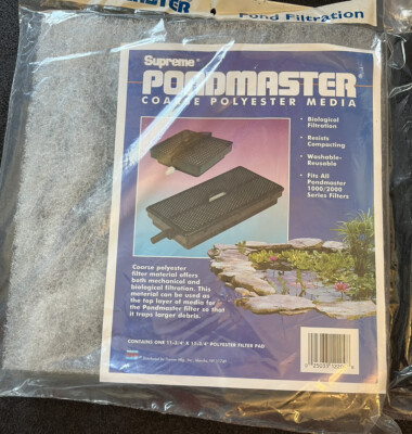 Pondmaster Danner 12202 Carbon and Coarse Pad Filter, Black, 12X 12