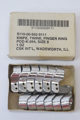 CSK Size #8 Finger Knives Ring Knife Yarn Twine String Utility Box of 12