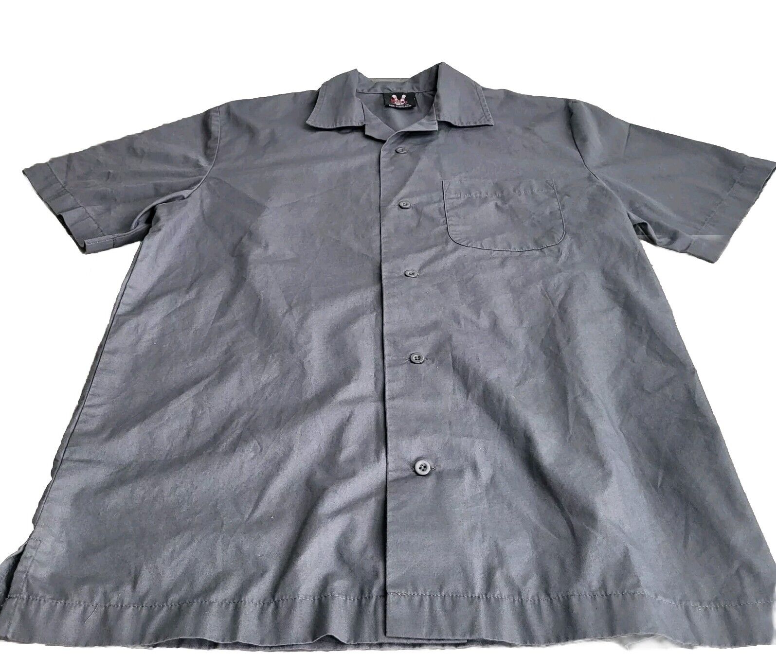 Hilton Bowling Retro Men's Shirt Small Gray Short… - image 1