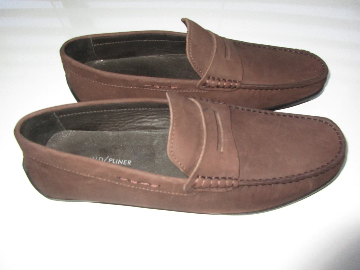 Donald J Pliner IGOR Smooth Suede Leather Men Loafer Shoe Brown