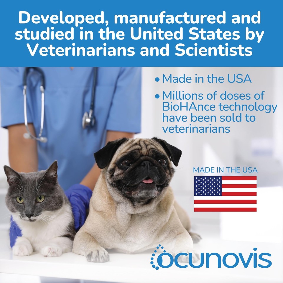 Sentrx Ocunovis Gel Eye Drops for Dogs & Cats Eye Lube for Dogs Allergy