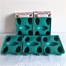 10 NFL Football Helmet Jell-o plastic molds Super Bowl XXXI 1997 Jell-o shots!!!