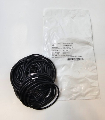 Pack of 50 233 Buna 70 NBR70 Black O-rings 72.62 x 3.53mm NBR 70 Black