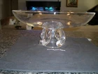 VINTAGE 1952 STEUBEN SWIRL CENTERPIECE BOWL - SIGNED #8037 - 13" WIDE - VG COND