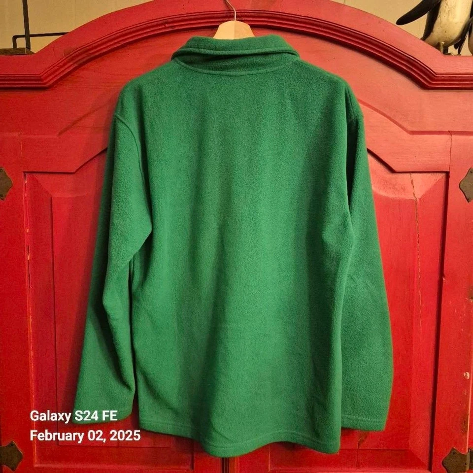 Camiseta pulóver de vellón de fútbol americano Notre Dame resistente a la intemperie para hombre talla pequeña usada en excelente estado Foto 2 de 3