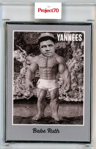 2021 TOPPS PROJECT 70 - BABE RUTH BY ENGLISH - AP 04/51 SILVER FRAME #107