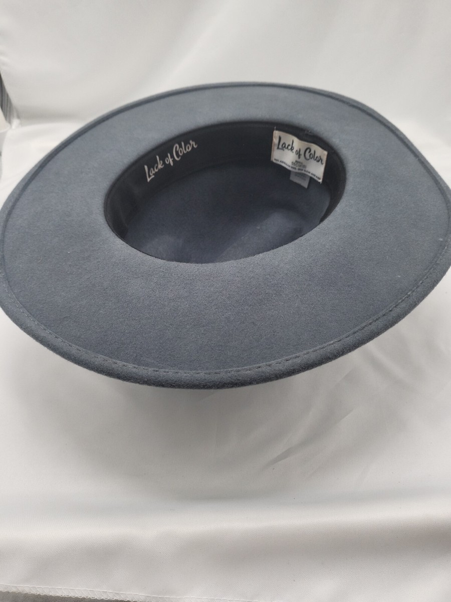 LACK OF COLOR The Rocco Luxe Fedora size Small/
Medium Lack Of Color The Rocco Charcoal Grey Size Small 55 cm | eBay main image 4