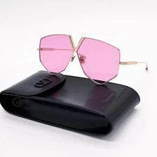 NEW VALENTINO V-HEXAGON VLS-115C WOMEN PINK TITANIUM SUNGLASSES VALENTINO