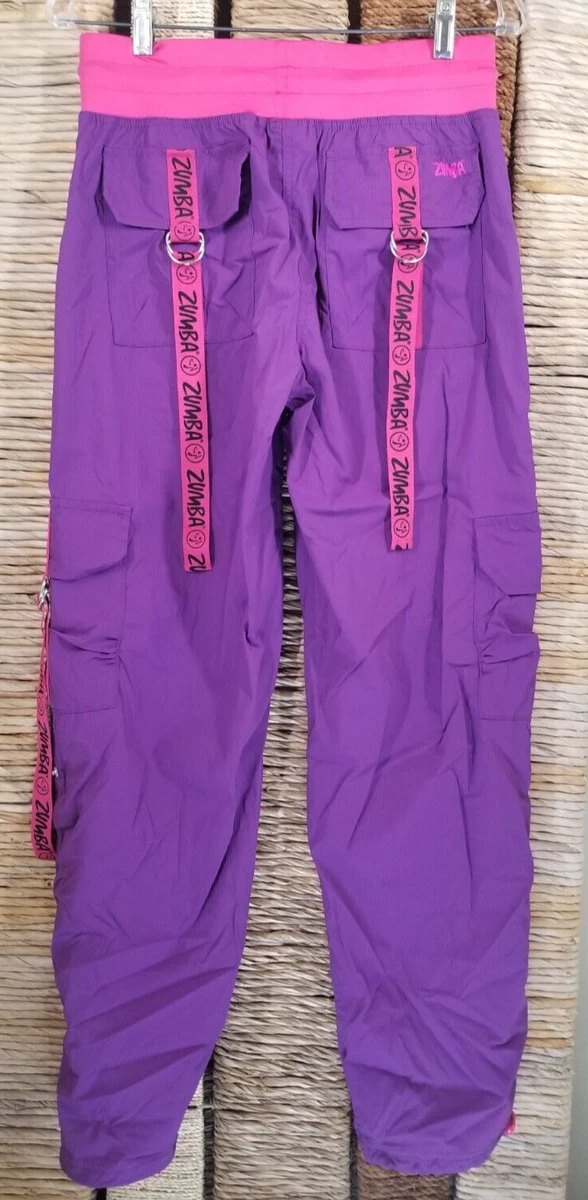 Zumba Wear Spicy Purple Pink Dance Pants Women's S We Ar Parachute