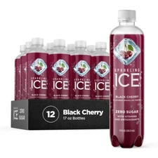 Sparkling Ice, Black Cherry Sparkling Water, Zero Sugar Flavored Water, with Vit