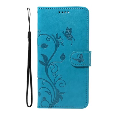 Butterfly Flip Wallet Case for Redmi Note 9 10 11 12 13 Pro Plus 4G 5G with Card