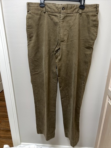 Bill’s Khakis 37 x 30.5 Heavyweight Cotton Twill Flat Front M2 Chino Dark Brown