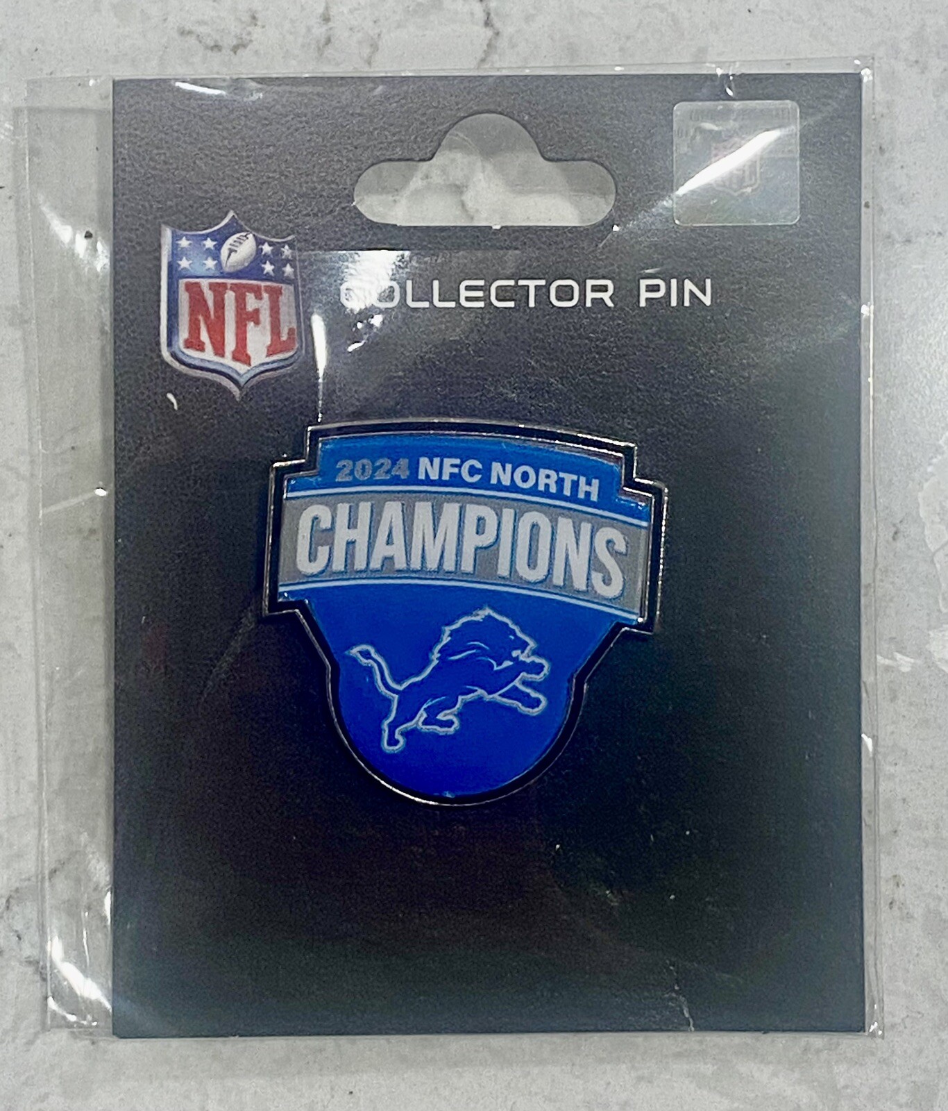 2024 DETROIT LIONS NFC North Championship  Ford Field Game Day Pin SGA