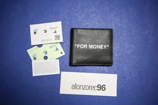 Off White For Money Bi-Fold Wallet Black White MJC