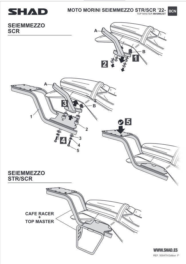 Support Shad Top Master Seiemmezzo STR idéal pour vos voyages et trajets urbains - 4