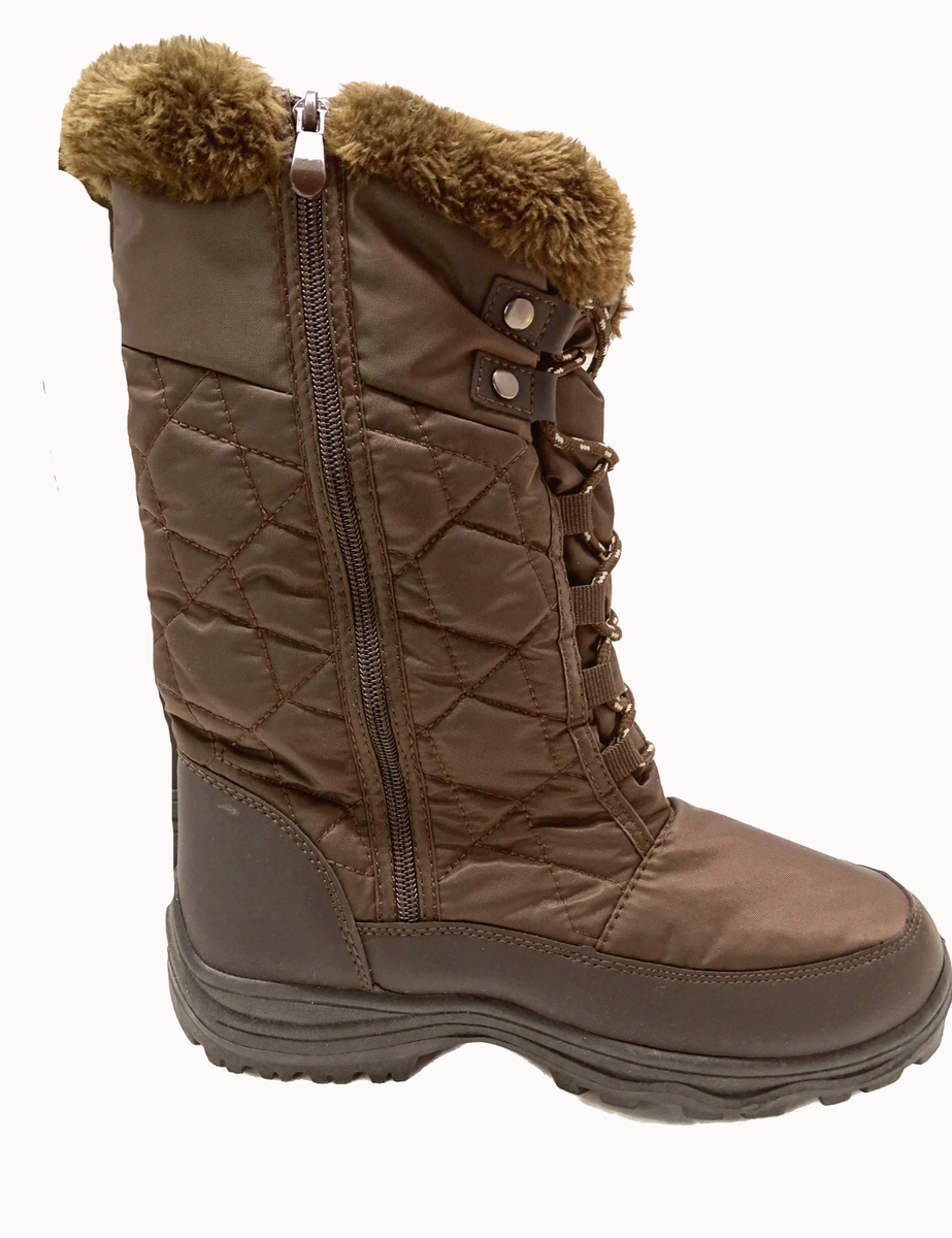 SALE: ARCTIV8: WATERPROOF SNOW BOOTS, THINSULATE, BROWN WM 8  display picture 2