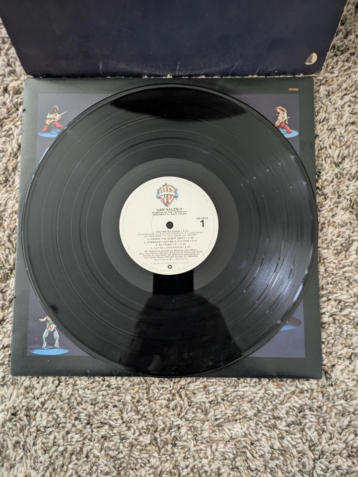 Van Halen II Vinyl LP Warner Brothers 1979 Original w/Inner Sleeve - Image 3 of 4