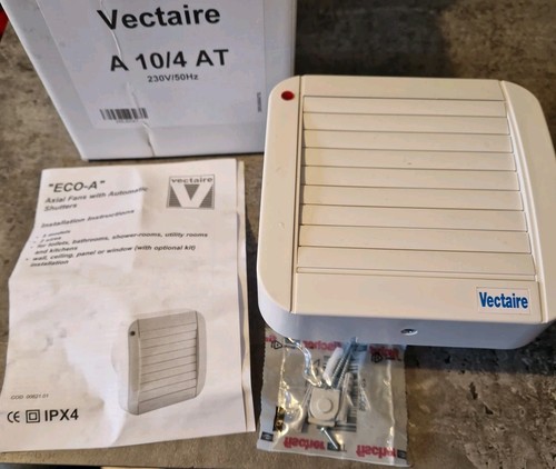 Vectaire A 10/4 AT Dunstabzugshaube 100mm Timer 230V Auto Close Neu & Originalverpackt