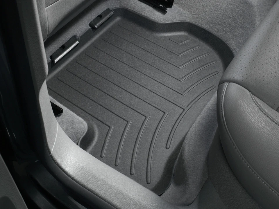 WeatherTech FloorLiner for 2006-2006 VW Golf GTI - 2nd Row, Black - Image 2 of 4