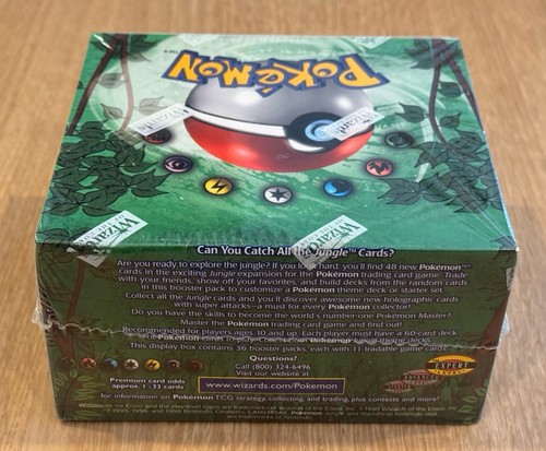 Pokemon Jungle Booster Box Unlimited Factory Sealed WOTC 1999 English Original - Picture 7 of 9
