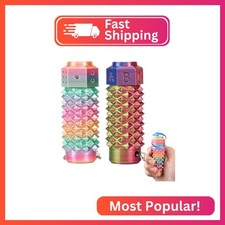 2Pcs Little Ouchies Fidget,Rotating Pain Stim Fidget Keychain,Spiky Fidgets
