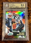 2002 E-Topps Tom Brady 2005 E-Topps Autographs /155 BGS 9.5