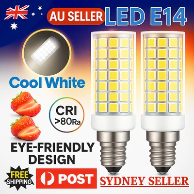 2x E14 LED Bulb 7W Cool White for Range Hood Oven, Fridge & Kitchen Appliance AU - image 1 of 4